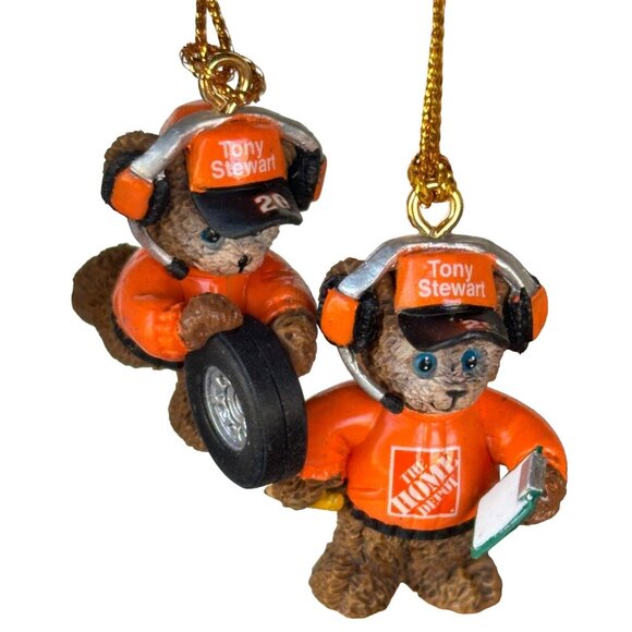 Trevco Brand NASCAR Tony Stewart #20 Set of 5 Bear Home Depot Ornaments (BOXED) - Picture 4 of 14
